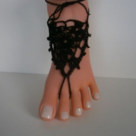 Handmade Accessories - ♥️Hand Crafted crochet barefoot sandals beach